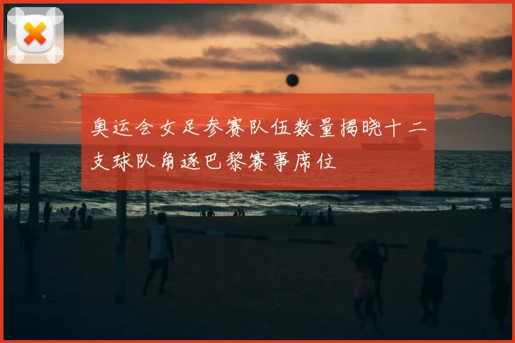 奥运会女足参赛队伍数量揭晓十二支球队角逐巴黎赛事席位